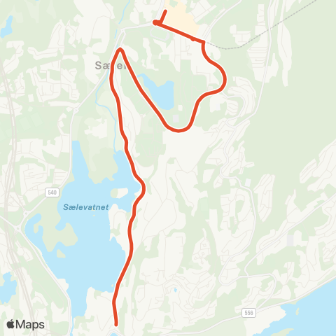 Skyss Oasen - Løtveit map