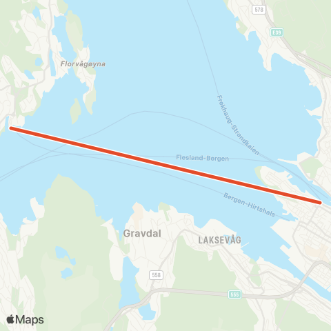 Skyss Kleppestø - Strandkaien map