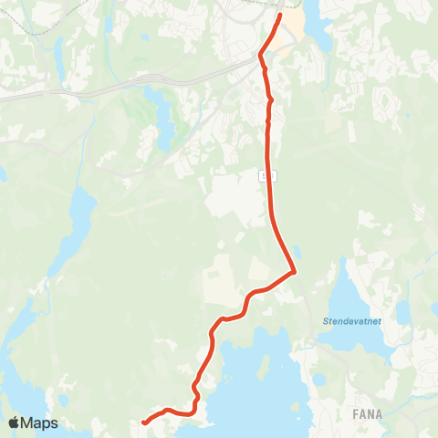 Skyss Hordnes - Lagunen terminal map