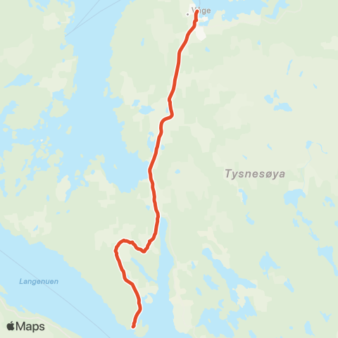 Skyss Våge-Neshamn map