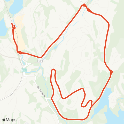 Skyss Øvsttun - Midtun - Nesttun map