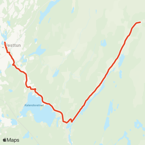 Skyss Haugsdal - Kalandseid map