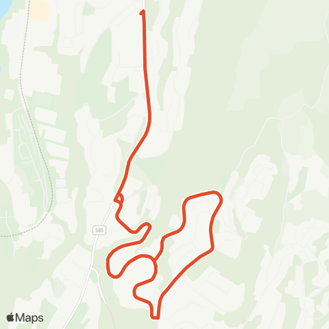 Skyss Nattlandsfjellet - Wergeland map