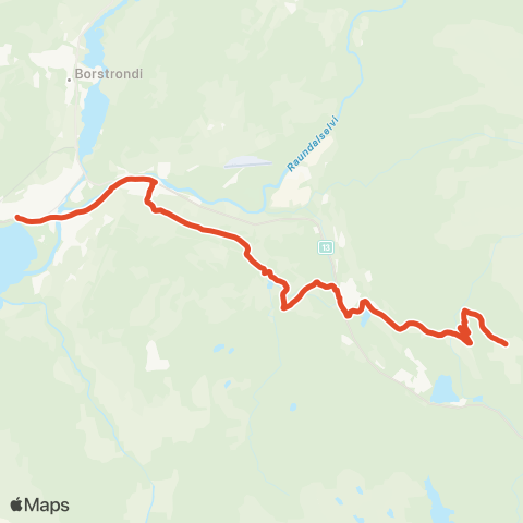 Skyss Voss - Fenno map