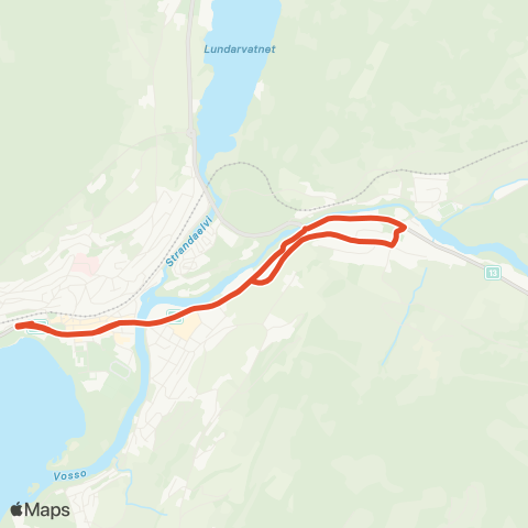 Skyss Sentrumsringen Voss map
