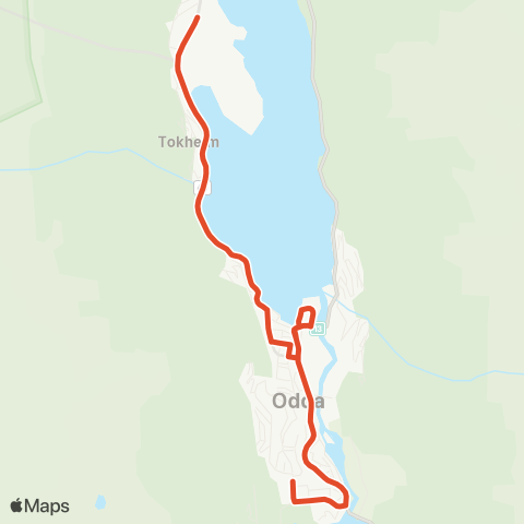 Skyss Eitrheim - Odda map