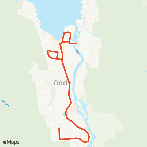 Skyss Freim - Ragde - Odda map