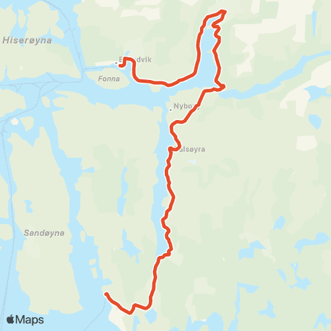 Skyss Dingja-Eivindvik-Dalsøyra-Sløvåg map