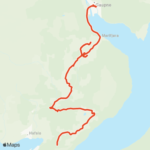 Skyss Tørvi - Indre Hafslo map
