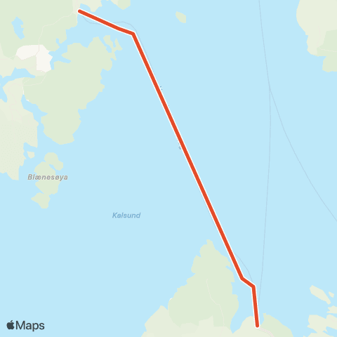 Skyss Husavik - Sandvikvåg map