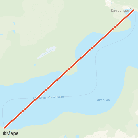 Skyss Kaupanger-Frønningen map