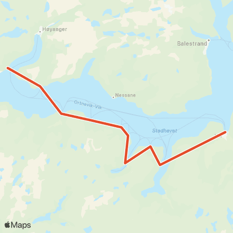 Skyss Nordeide-Ortnevik-Vik map