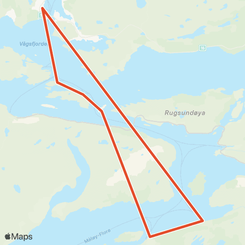 Skyss Måløy-Gangsøy-Risøy map