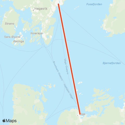 Skyss Reksteren - Våge - Os map