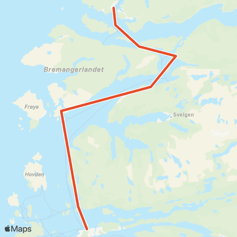 Skyss Måløy-Smørhamn-Florø Kystv.eks map