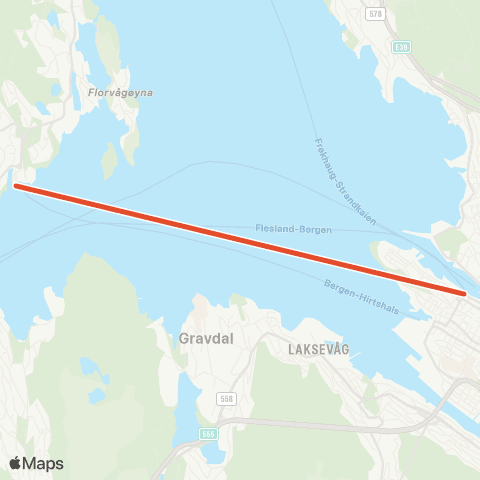 Skyss Kleppestø - Strandkaien map