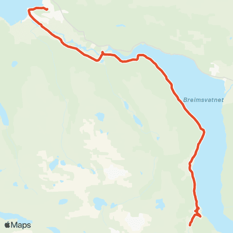 Skyss Sandane-Kandal-Mykland map