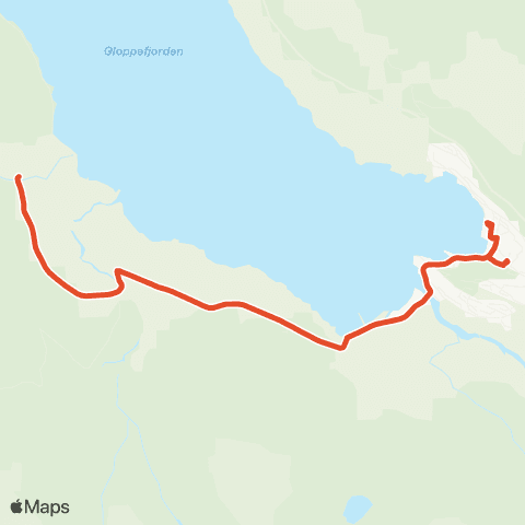 Skyss Sandane-Mardal-Ravnestad map