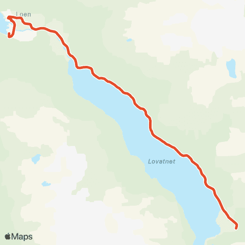 Skyss Loen-Lodalen map