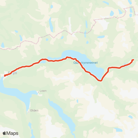 Skyss Stryn-Erdal-Oppstryn map