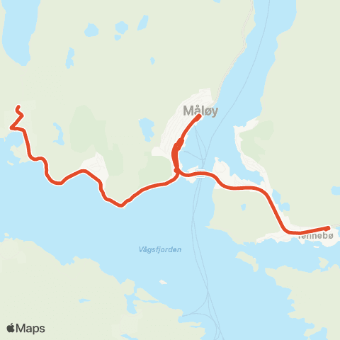 Skyss Raudeberg-Måløy-Oppedal map