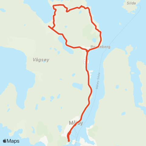 Skyss Måløy-Raudeberg-Vedvik-Kvalheim map
