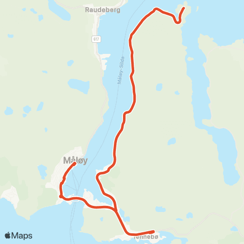 Skyss Måløy-Osmundsvåg map