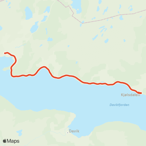 Skyss Bryggja-Eikås-Kjølsdalen map