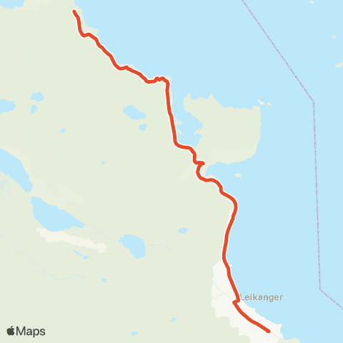 Skyss Borgundvåg-Leikanger map