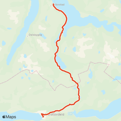 Skyss Nordfjordeid-Folkestad map