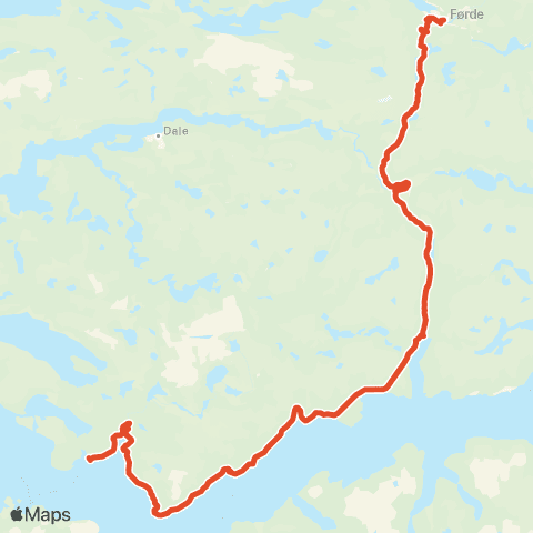 Skyss Førde-Lavik-Rysjedalsvika map