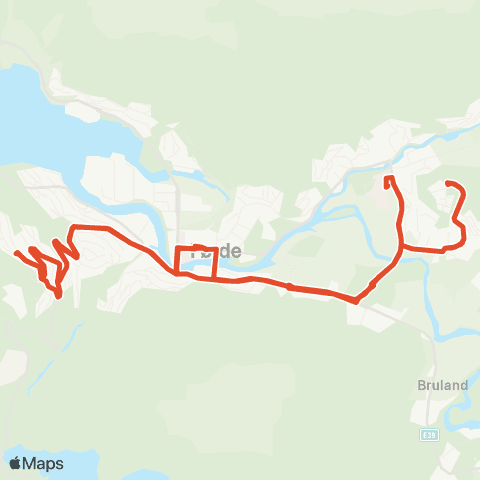 Skyss Bybuss i Førde map