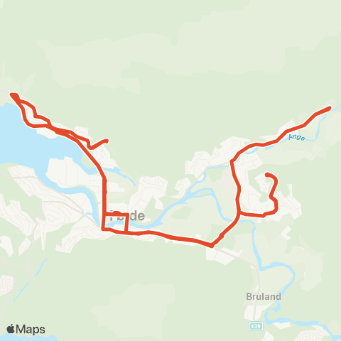 Skyss Bybuss i Førde map