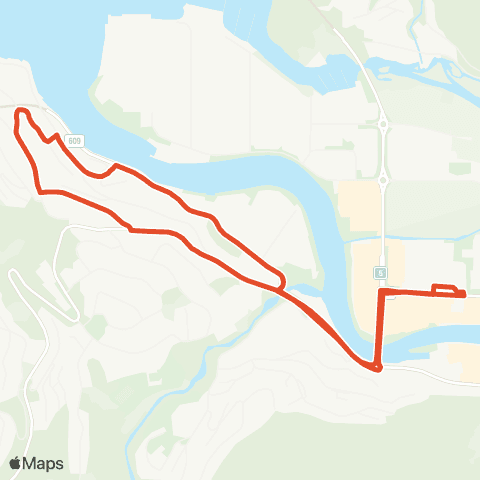 Skyss Bybuss Førde-Hogane map