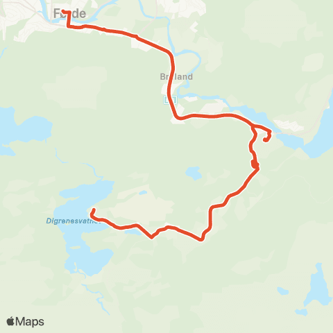 Skyss Førde-Sunde-Sundsdalen map