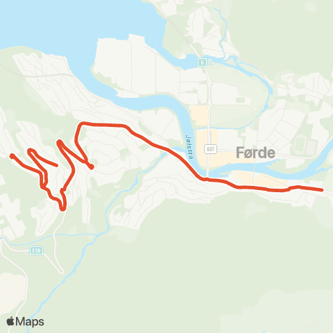 Skyss Flatene-Halbrend-Slåttebakkane map