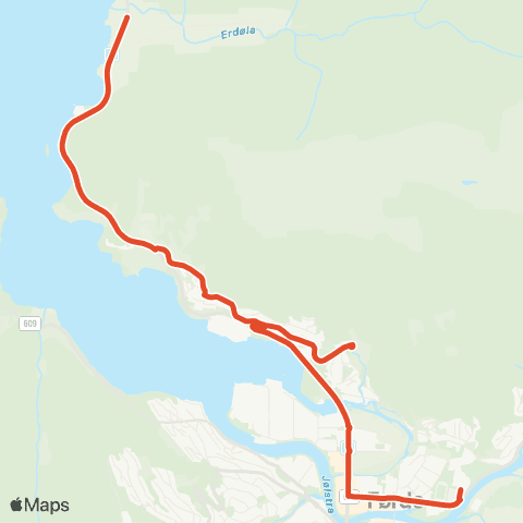 Skyss Førde-Haugum-Kvieneset map