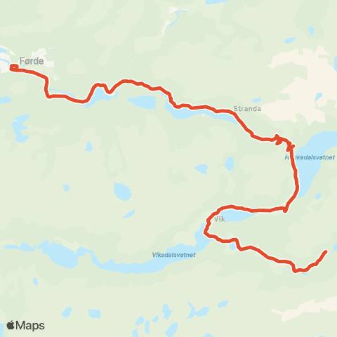 Skyss Viksdalen-Holsen-Førde map