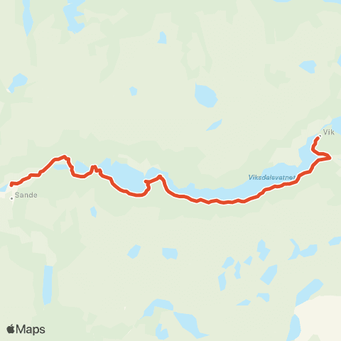 Skyss Sande-Viksdalen-Mjell map