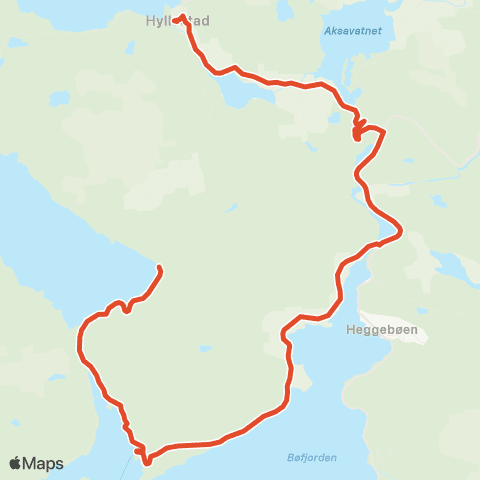 Skyss Sognnes-Leirvik-Hyllestad map