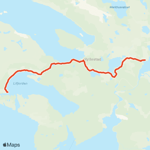 Skyss Risnes-Hyllestad-Eidsvika map