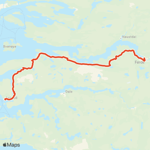 Skyss Førde-Askvoll map