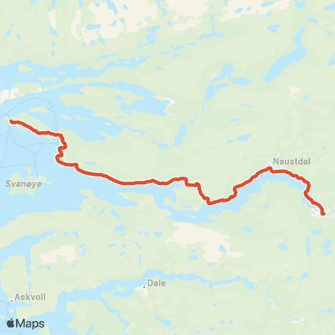 Skyss Veiesund-Stavang-Førde map