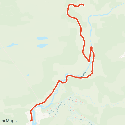 Skyss Naustdal-Åsedalen-Byrkjeflot map