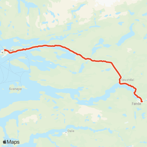Skyss Florø-Førde-Florø map