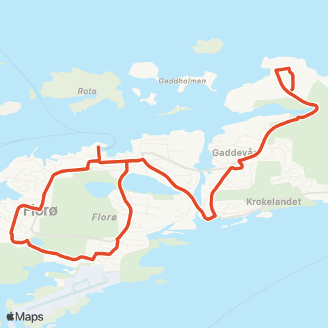 Skyss Arbeidsrute Verftet / Botnaneset map