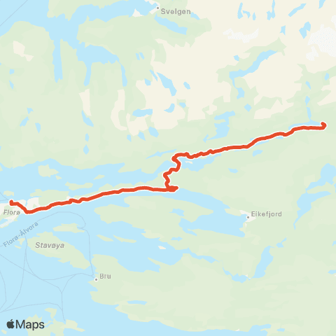 Skyss Norddalsfjord-Brandsøy-Florø map