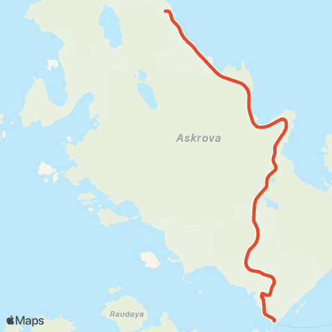 Skyss Ruter på Askrova map