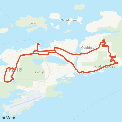 Skyss Skulerute Florø map