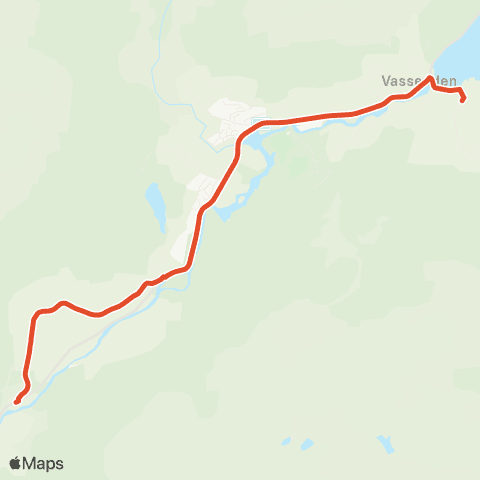 Skyss Flaten-Fluge-Vassenden skule map